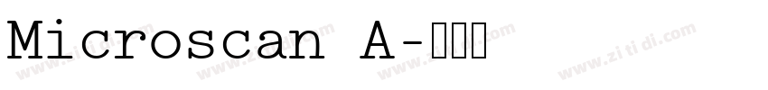 Microscan A字体转换